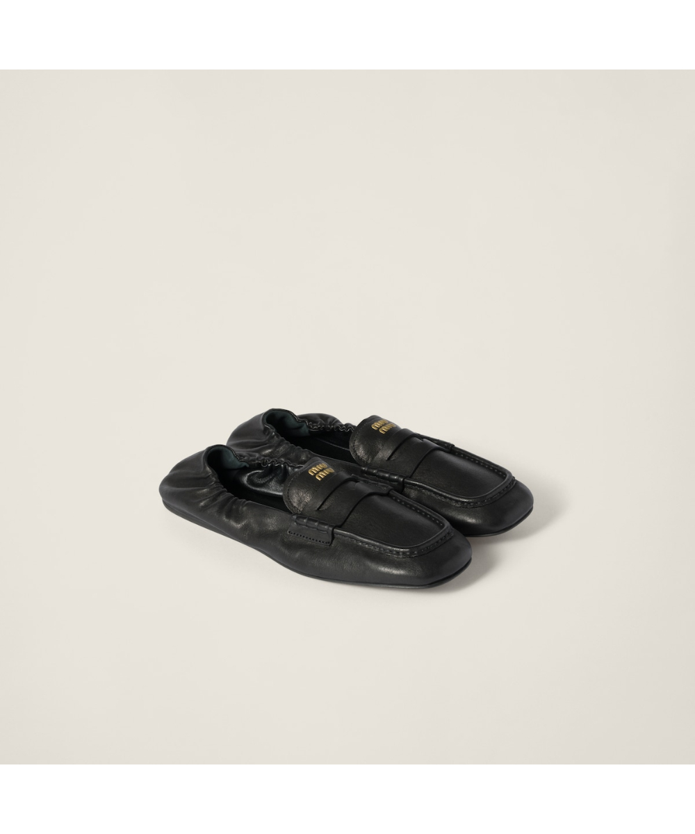 MIU MIU/ミュウミュウ通販 | ブラッシュドレザー ペニーローファー