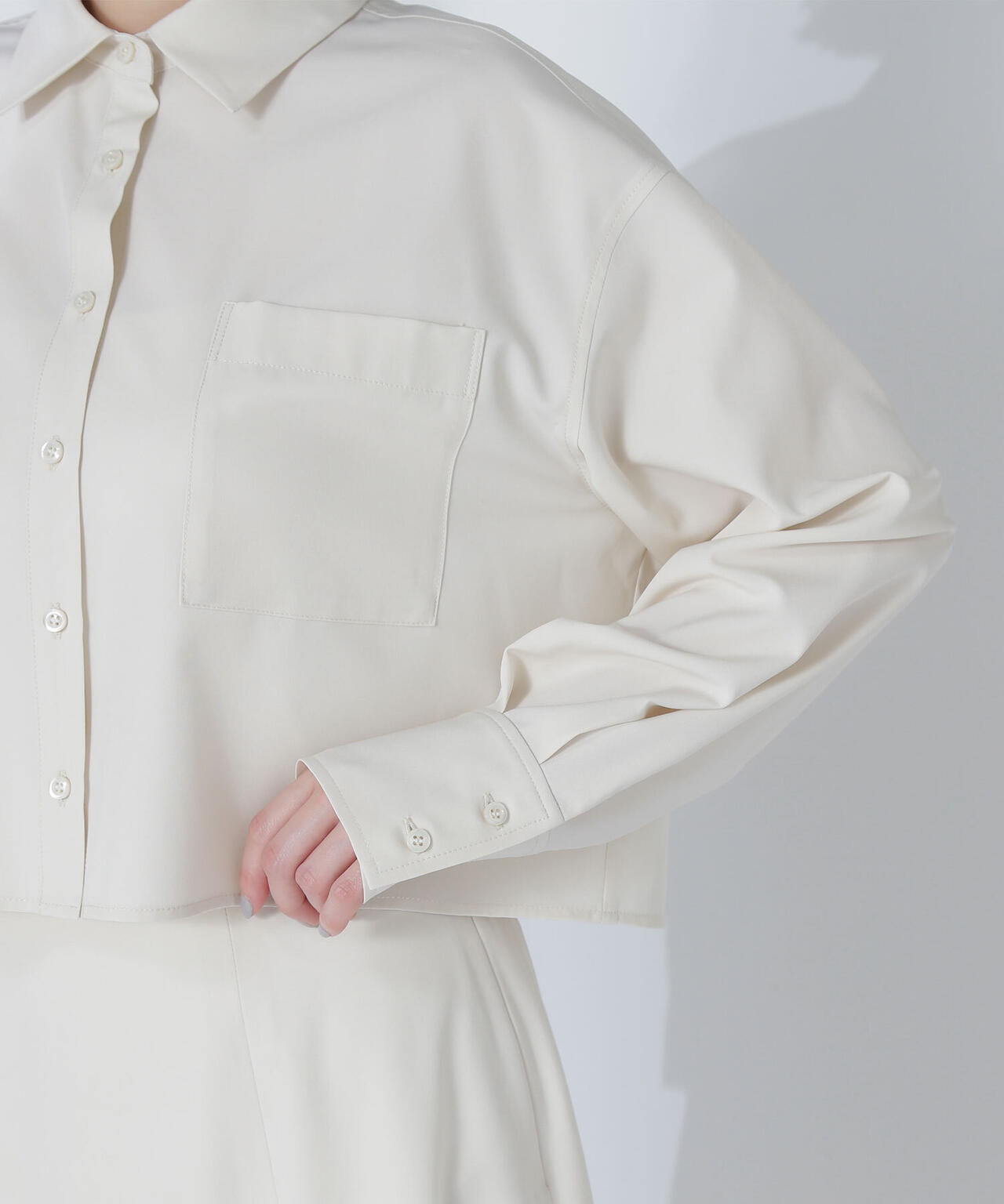 クロップドシャツ＆フレアスカート | NATURAL BEAUTY BASIC