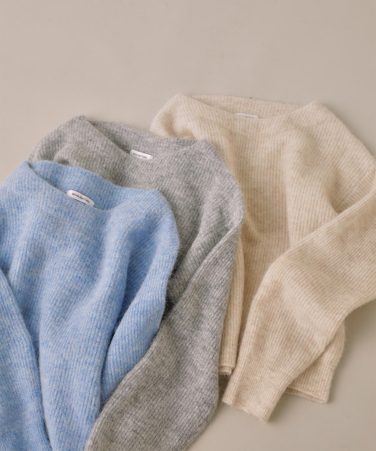 アルパカ混クルーネックニット | NATURAL BEAUTY BASIC（ナチュラル