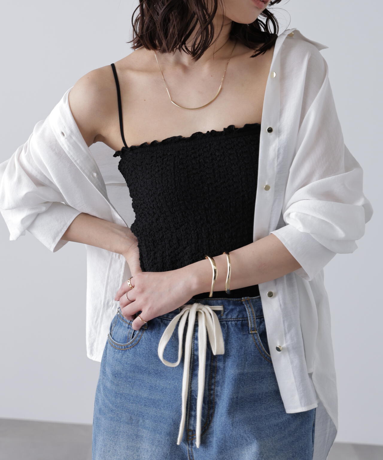 MFM】カップ付ぽこぽこキャミソール | FREE'S MART（フリーズマート