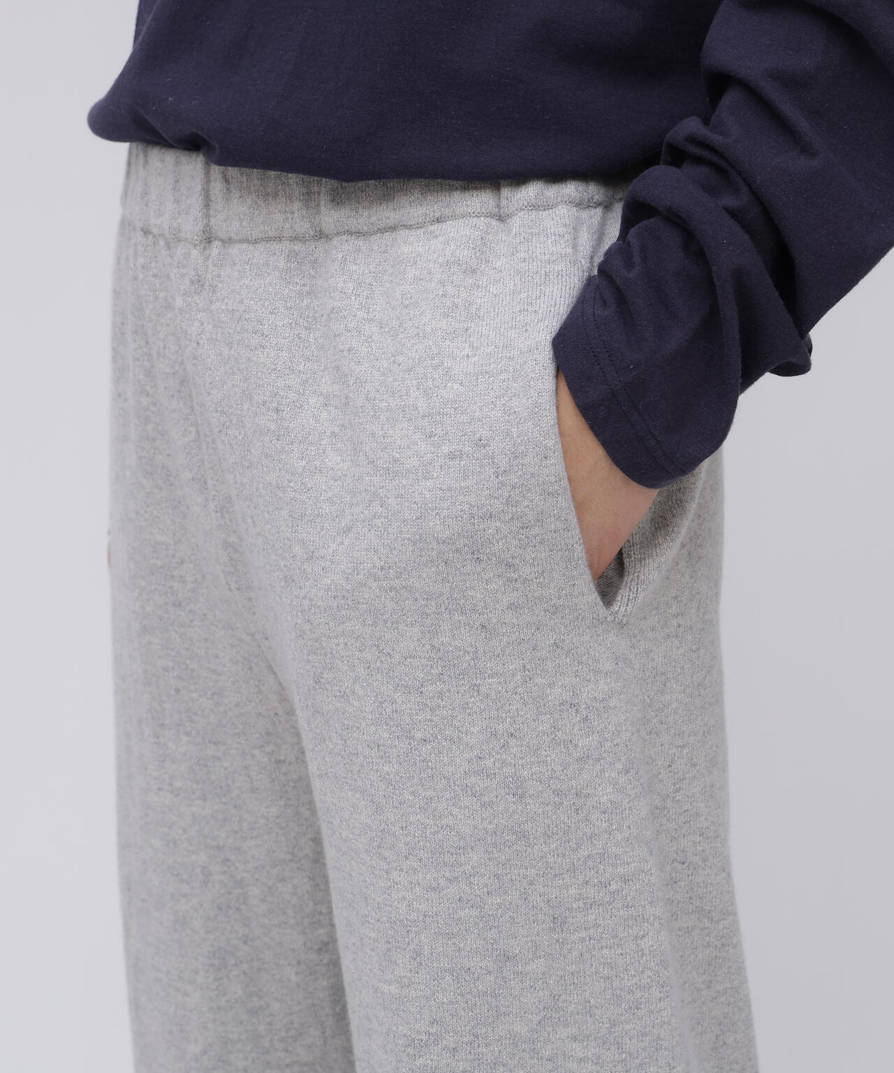 限定]Yonetomi / RIGID CASHMERE SWEATER PANTS | THE LIBRARY（ザ