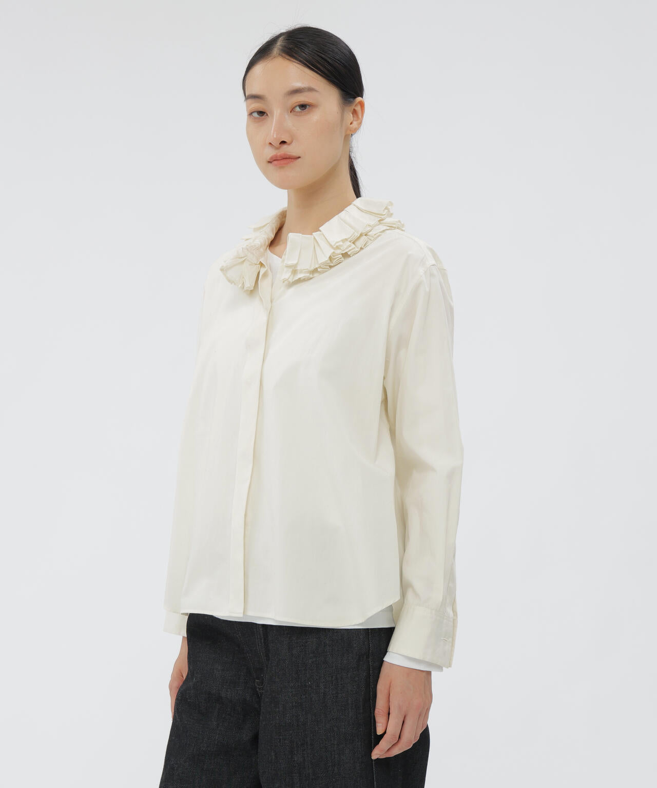COTTON END ON END SHIRT | MARGARET HOWELL（マーガレット・ハウエル