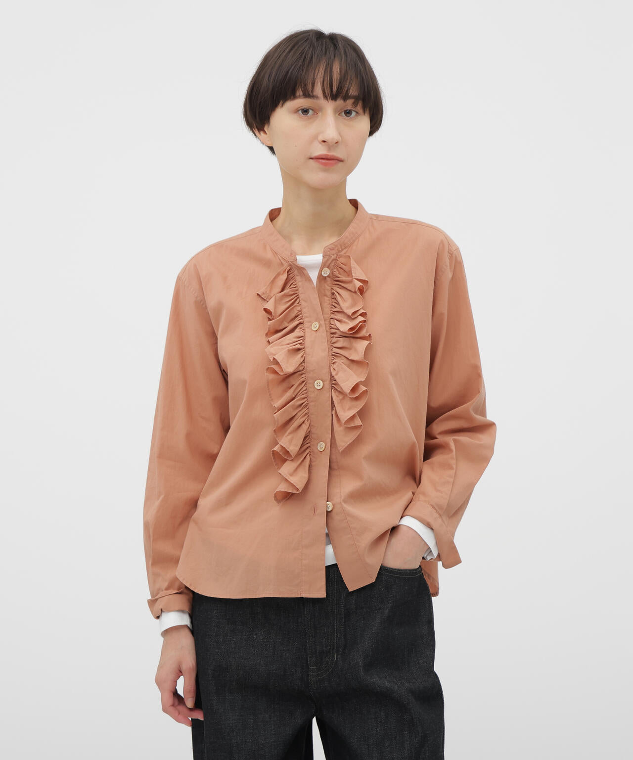 WASHED COTTON SHIRT | MARGARET HOWELL（マーガレット・ハウエル