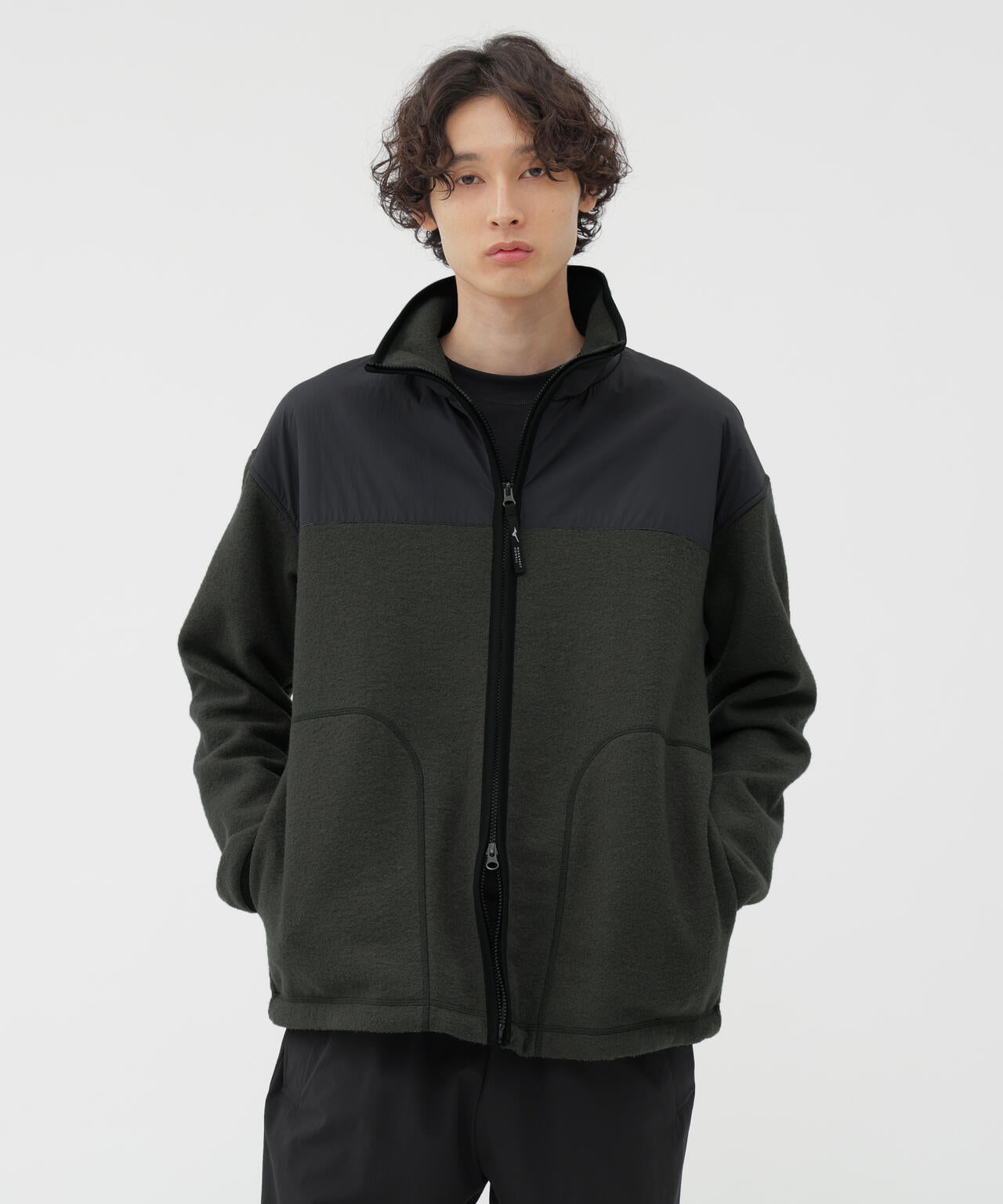 WOOL NYLON COMPRESSED JERSEY BLOUSON | MARGARET HOWELL