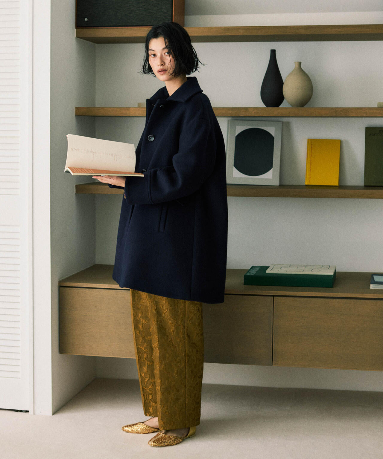 WooLoop Aラインステンカラーミドルコート | NANO universe（ナノ