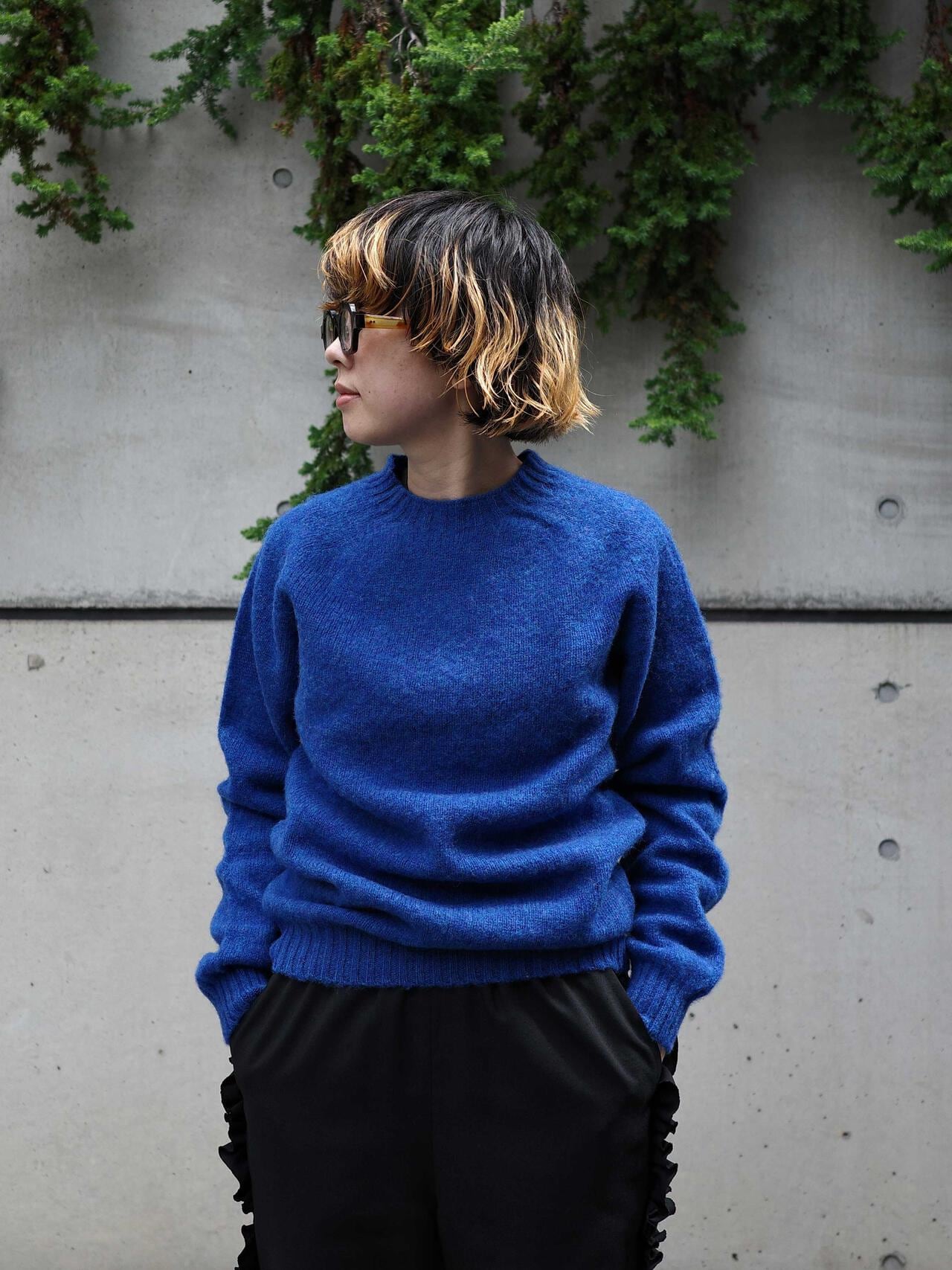 INVERALLAN/インバーアラン 別注SHAGGY CREW SHETLAND SWEATER