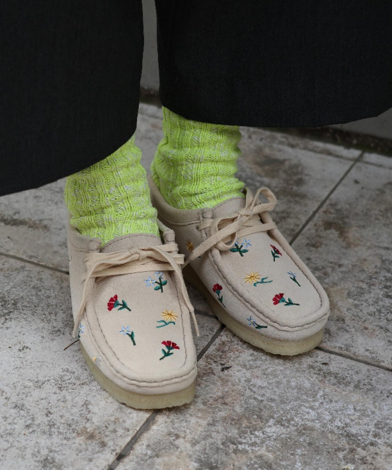 CLARKS/クラークス Wallabee Taupe Emb ワラビートープエンブロイ