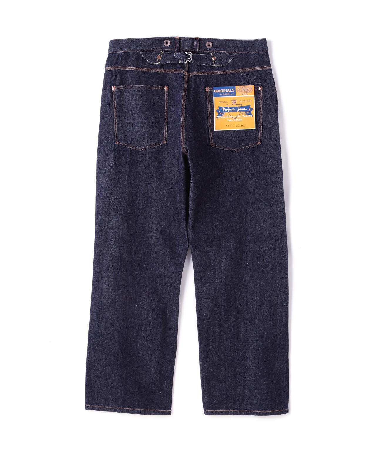 直営限定】WIDE GRIDE DENIM PANTS/ワイドシルエットデニム | Schott