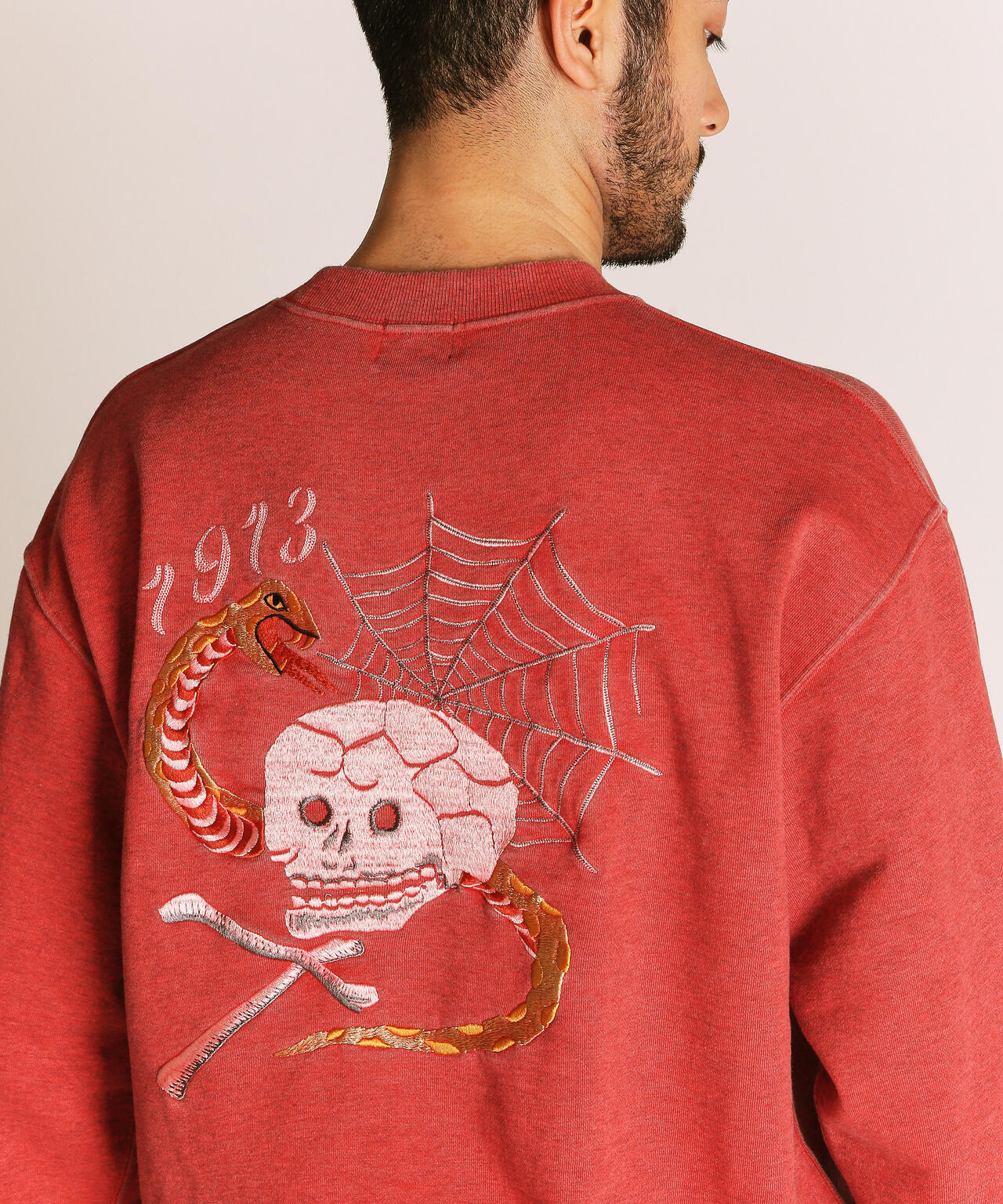 PIGMENT SKULL AND SNAKE CREW SWEAT/ピグメントスカル アンド