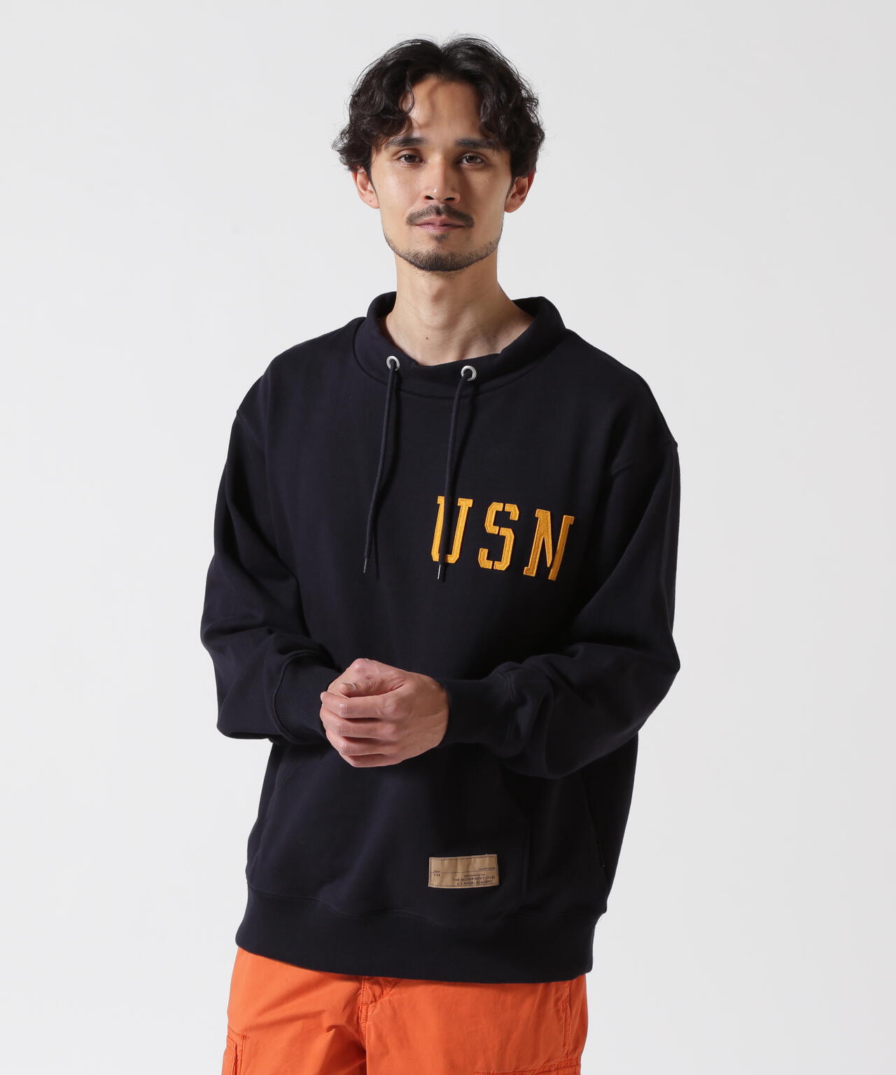 直営店限定》US.NAVY MOCK NECK SWEAT / モックネックスウェット