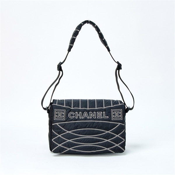 CHANEL ココマーク スポーツライン ショルダーバッグ ブラック