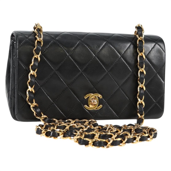 CHANEL ミニ マトラッセ フルフラップ18 1990年 ショルダーバッグ