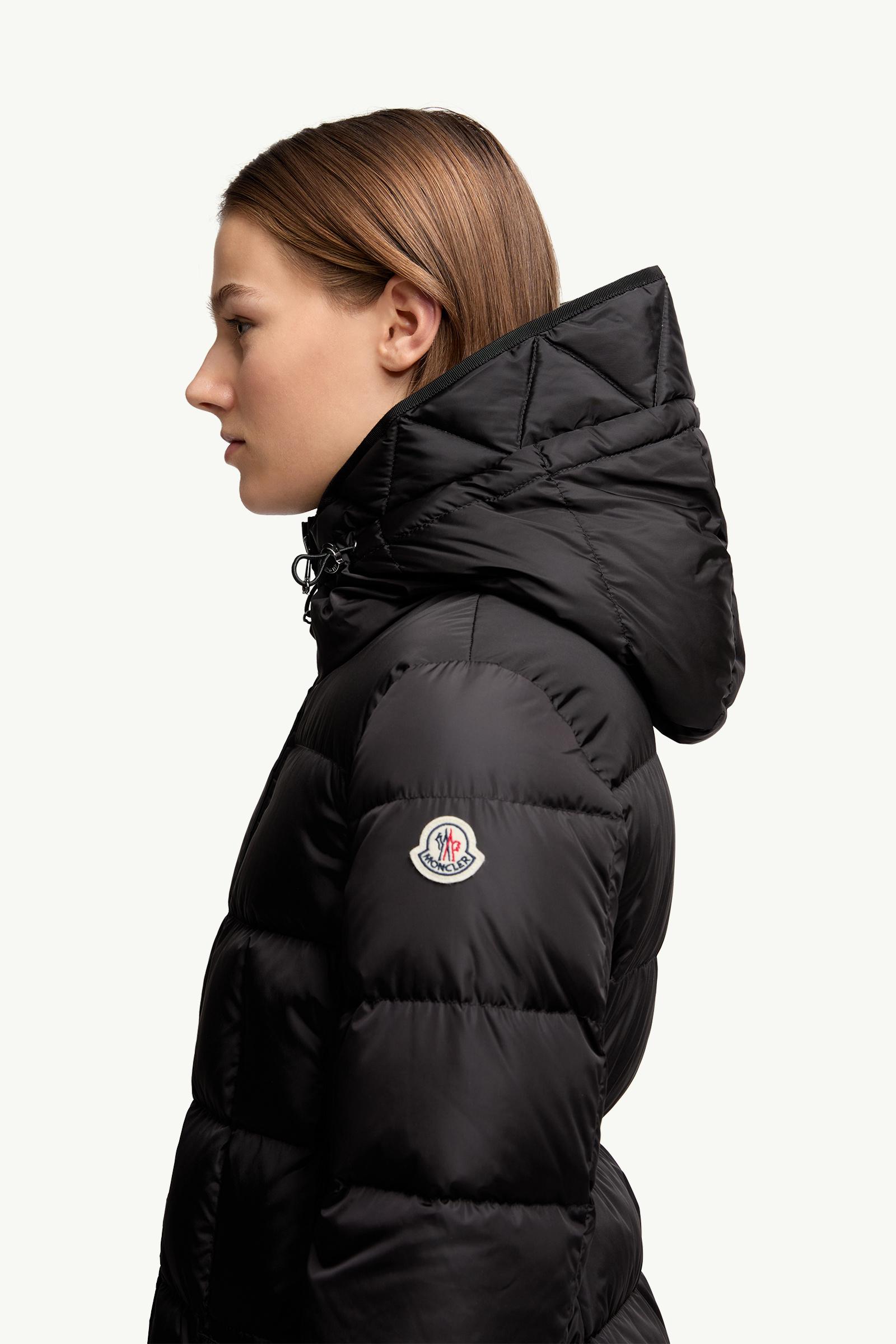 Black Avocette Hooded Long Down Jacket - Long Down Jackets for