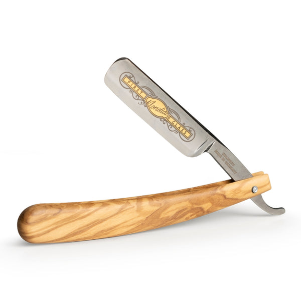 Heritage' Straight Edge Razor with Olive Wood Handle | Mondial 1908