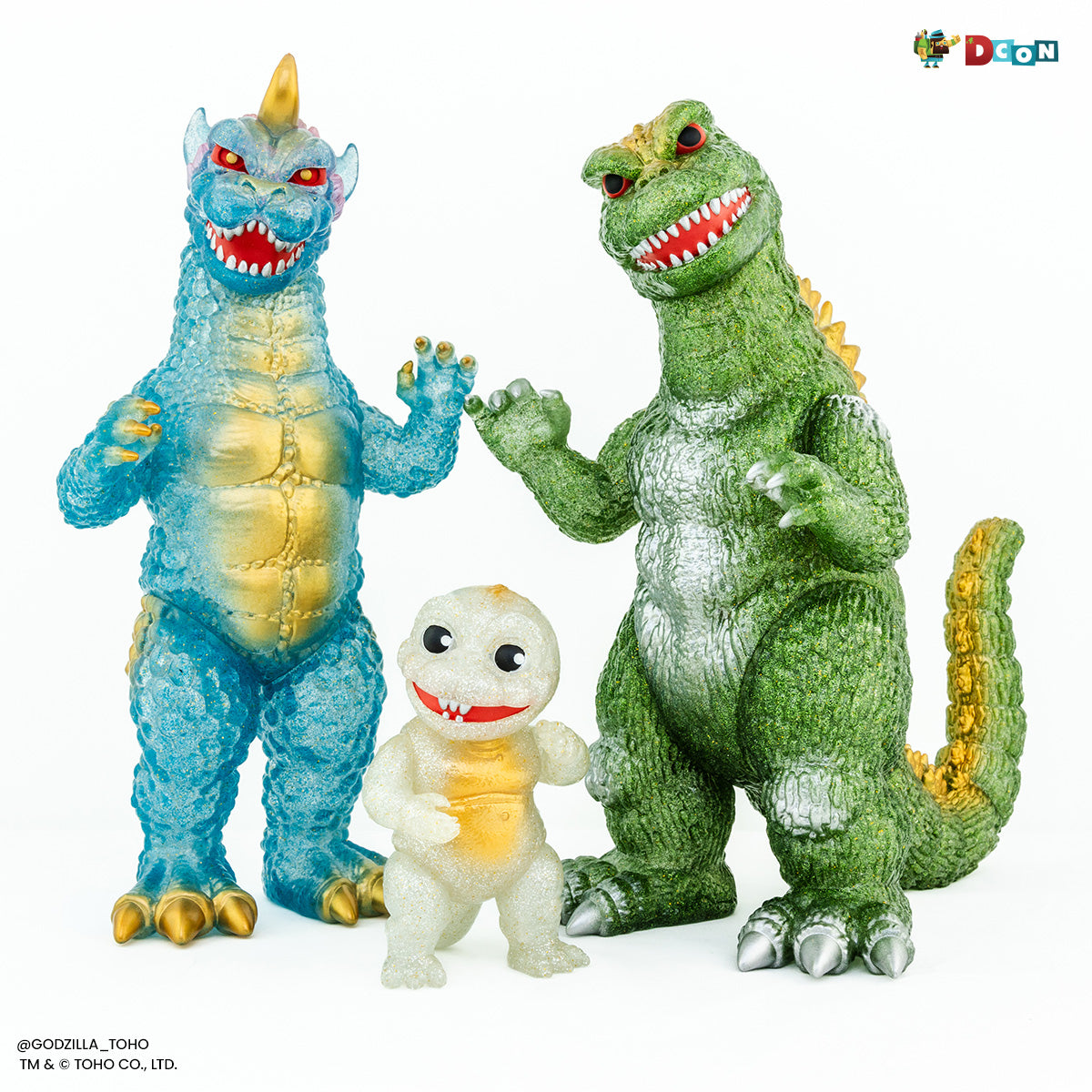 All Monsters Attack Soft Vinyl Figure Set - Glitter Variant