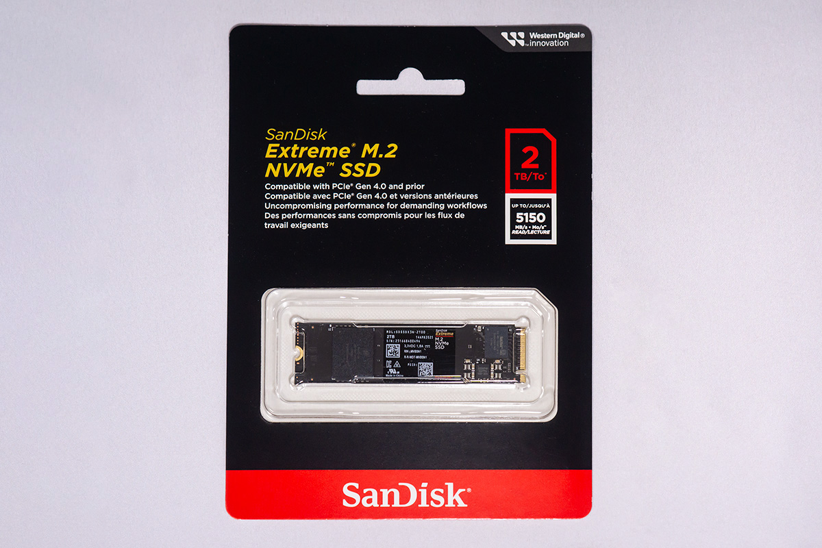 SanDisk Extreme M.2 NVMe SSD 2TB | b's mono-log