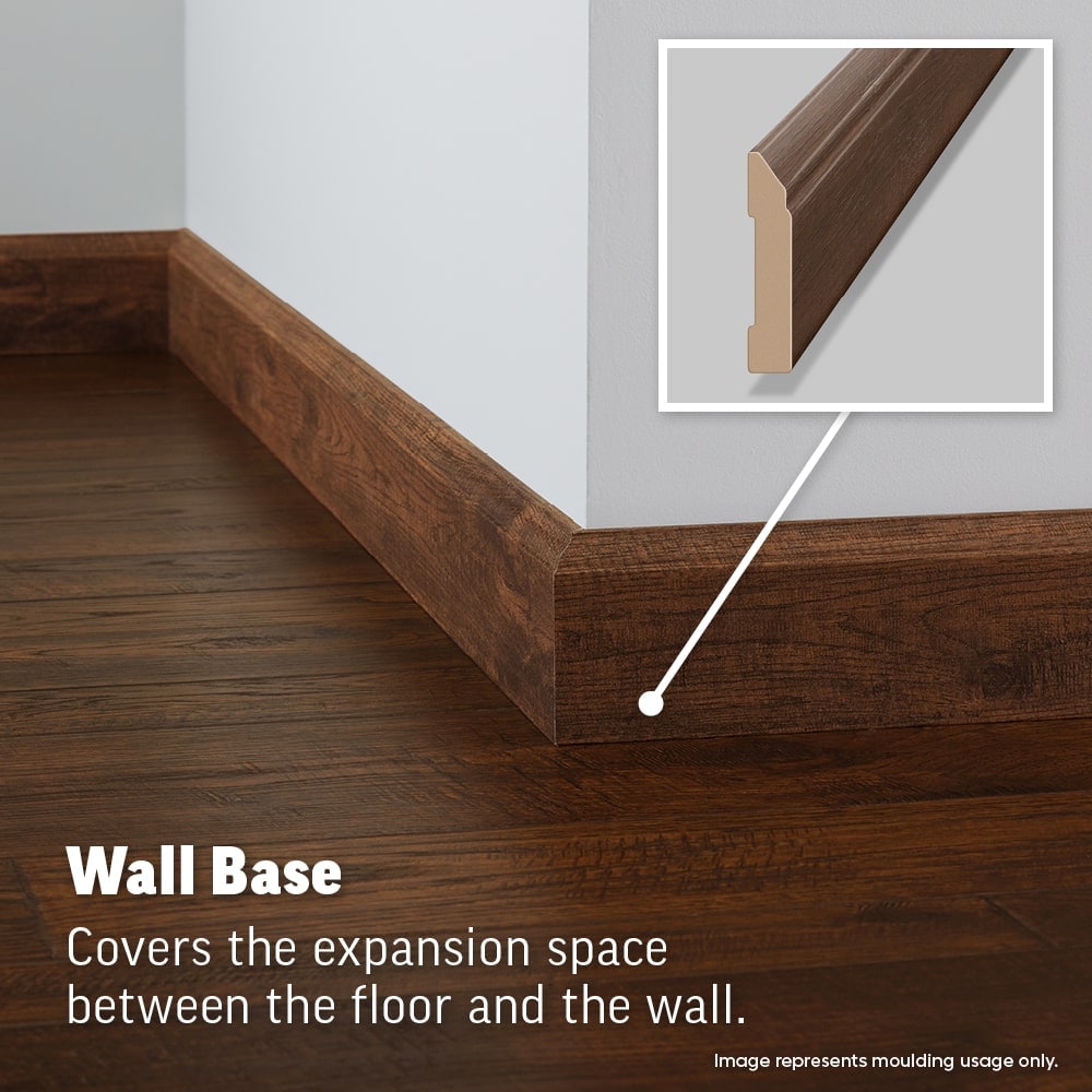 Project Source Honey 94.5-in L Prefinished Laminate wood Wall Base