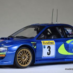The Tamiya 1/24 Subaru Impreza WRC in Monte Carlo Rally Scheme