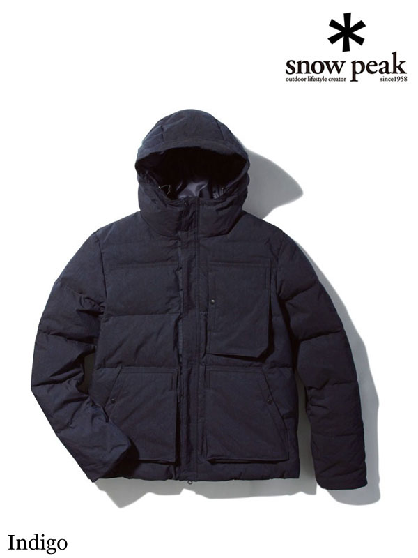 インディゴコットンナイロンダウンジャケット ｜ スノーピーク 入荷