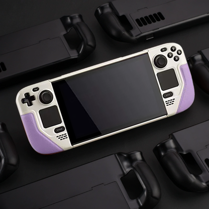 MoeMolly Contrast Color Steam Deck LCD/OLED Protective Case-Purple&Whi