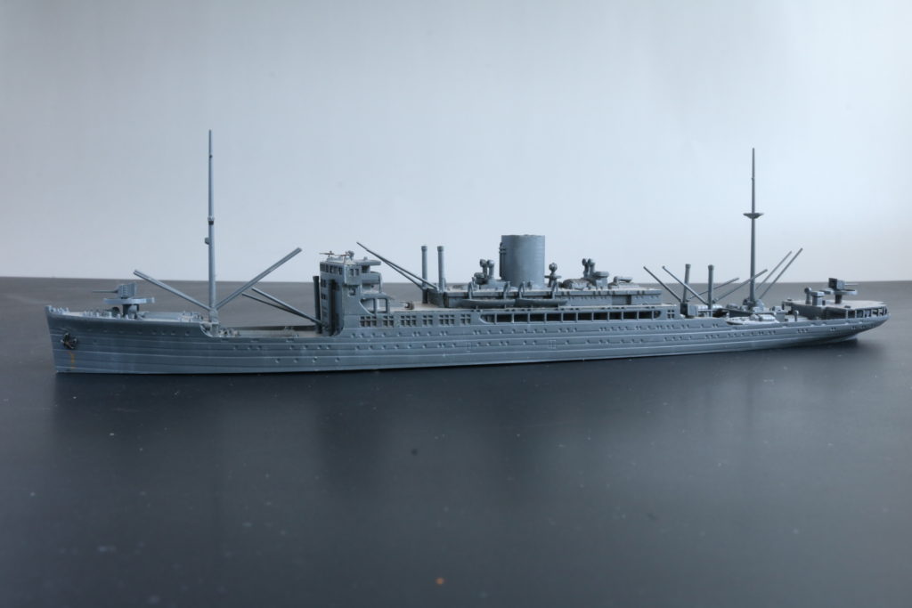 誰でも作れる1/700艦艇模型 特設潜水母艦 日枝丸 | 誰でも作れる1/700