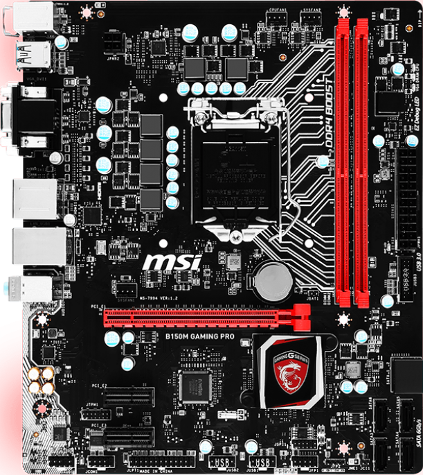 MSI B150M Gaming Pro - Motherboard Specifications On MotherboardDB