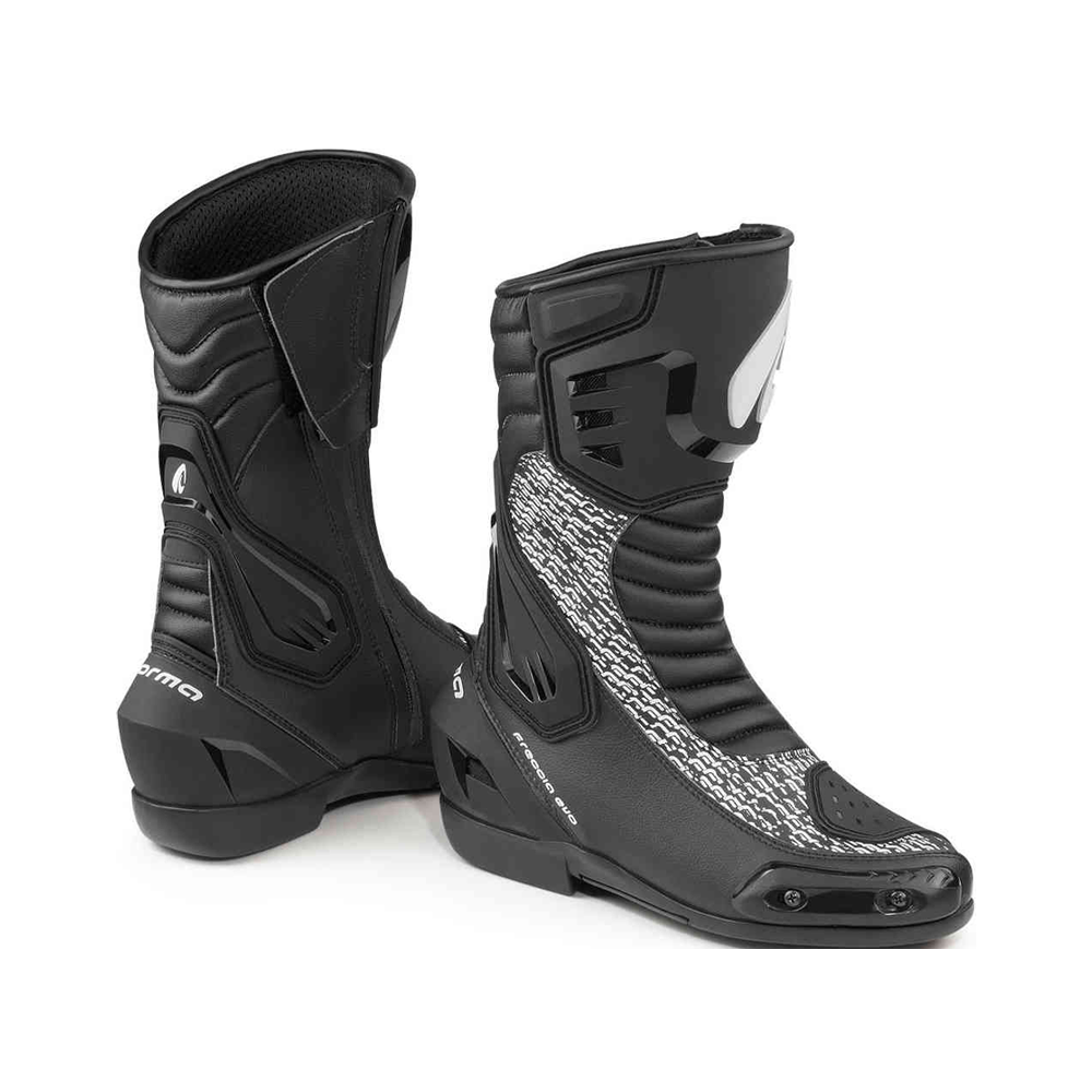 Forma Freccia Evo Boots Black/White • Motoee.com