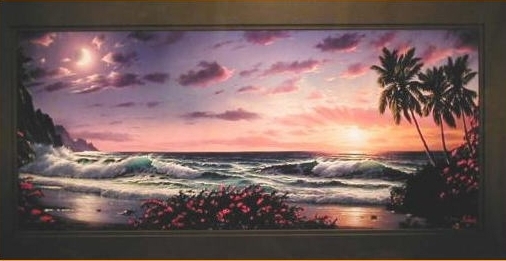 海の絵画をチバクロームの版画で制作したアンソニー・キャセイの海の絵