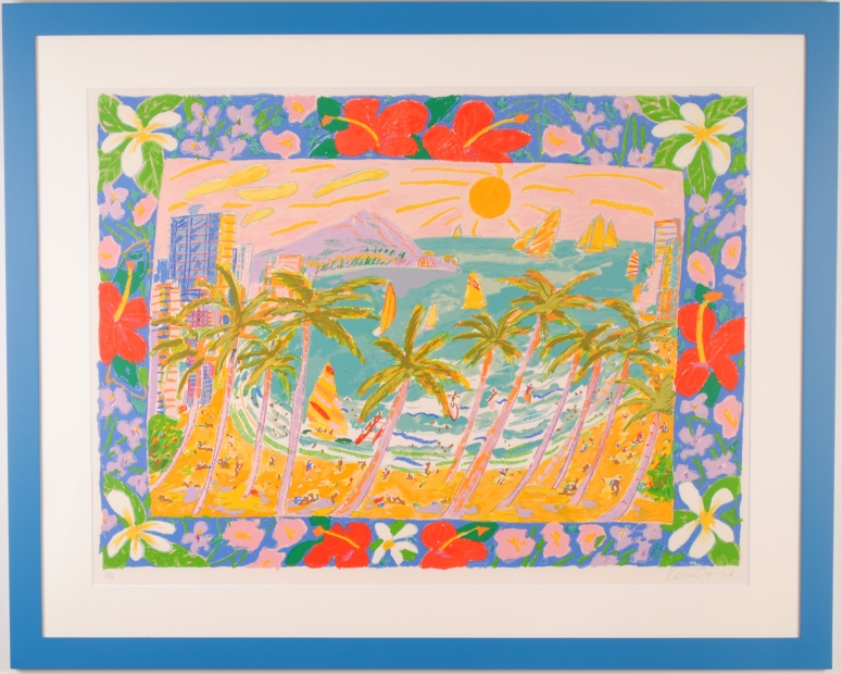 ポップアートの絵をシルクスクリーンの版画で制作したケン・ドーンの