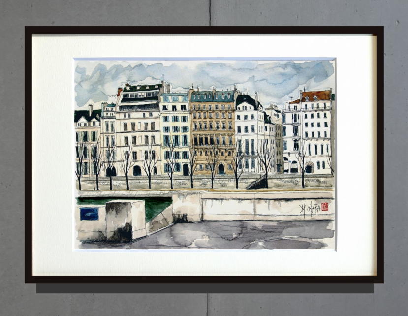 好評のリトグラフ集Ⅰ・風景画（小原雅夫作品） - 函館のカトリック