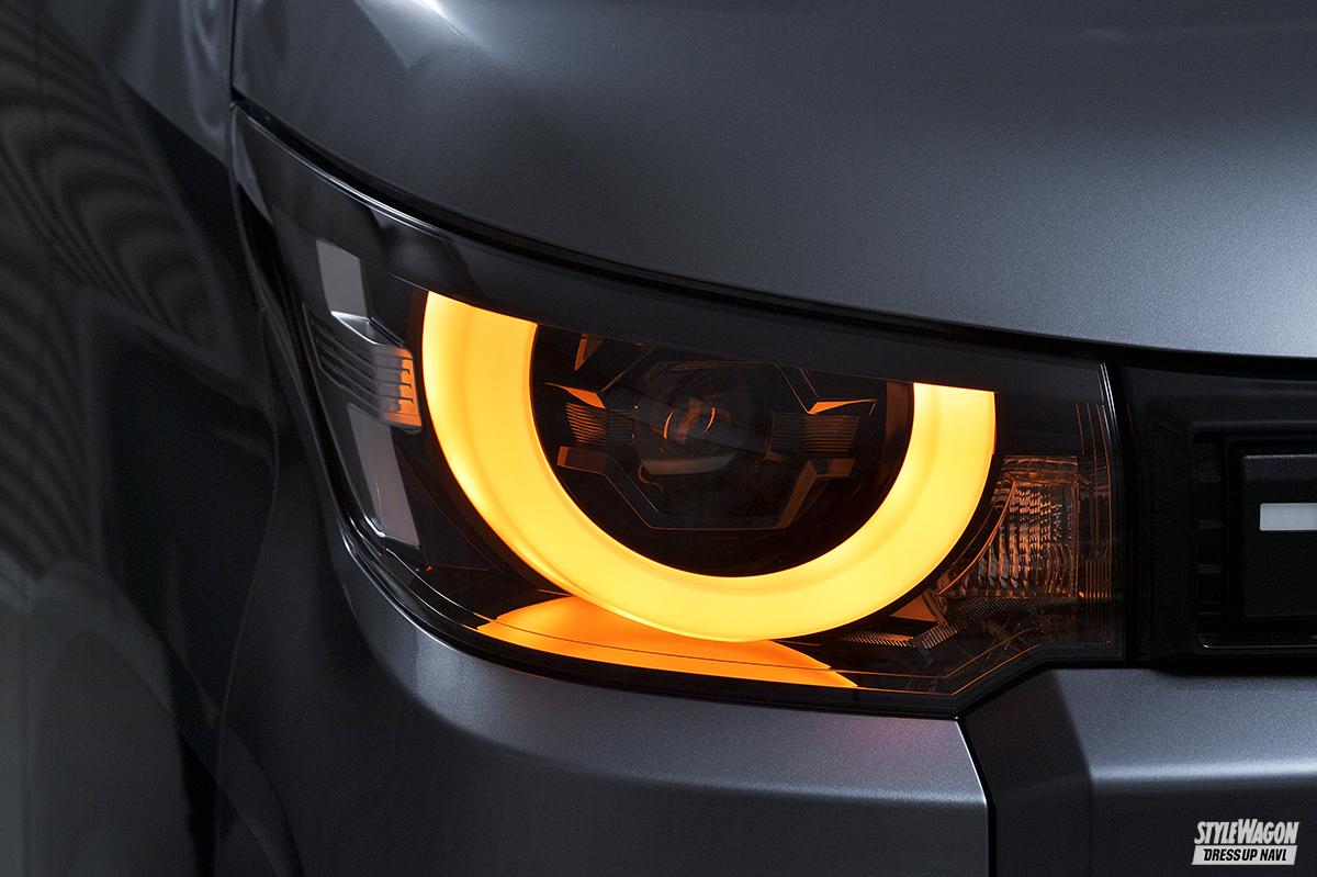 まるで純正みたい！ デリカミニのLEDヘッドライトの点灯パターンを変更