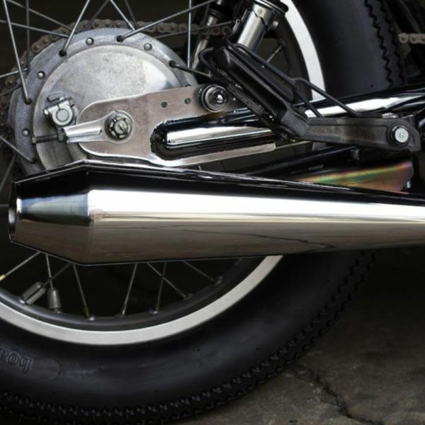 B*b様 ヤマハ sr400 500 ハーレーマフラー ワンオフステー ショート B*b様