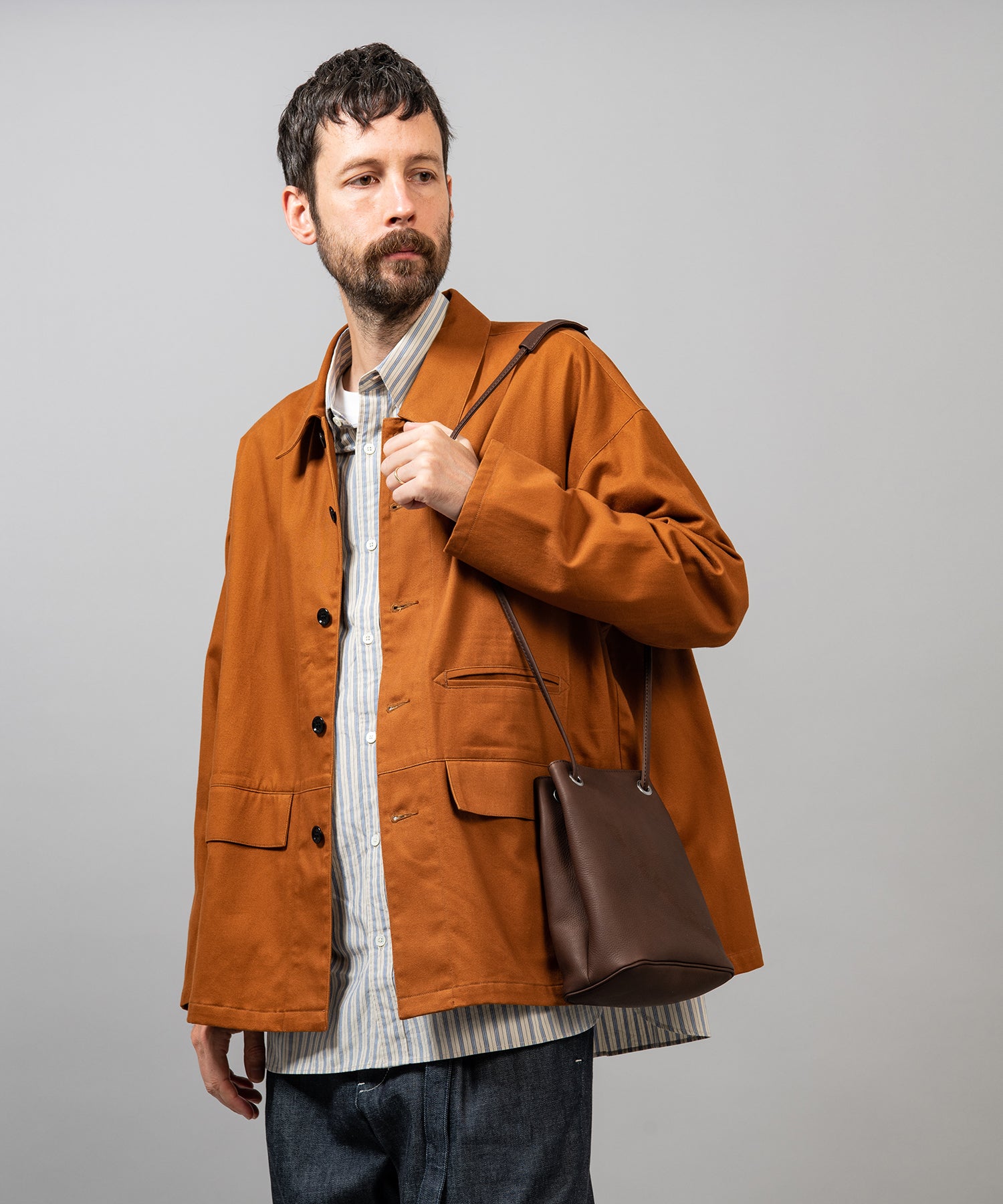 一部予約商品】IMPERMA-LEATHER / 2WAY SMALL CYLINDER BAG / ME653