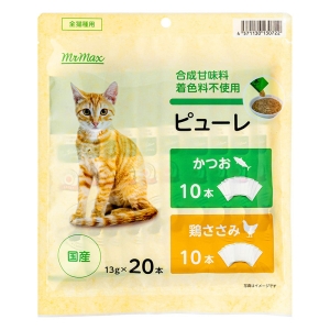 全猫種用かつお&鶏ささみピューレ 13g×20本 ｜ ミスターマックス