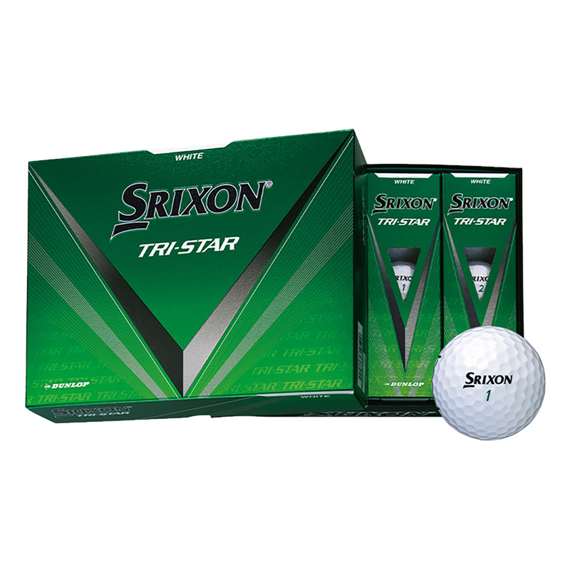 Srixon TRI-STAR ホワイト ゴルフボール 12個3箱～ スリクソンTRI-STAR