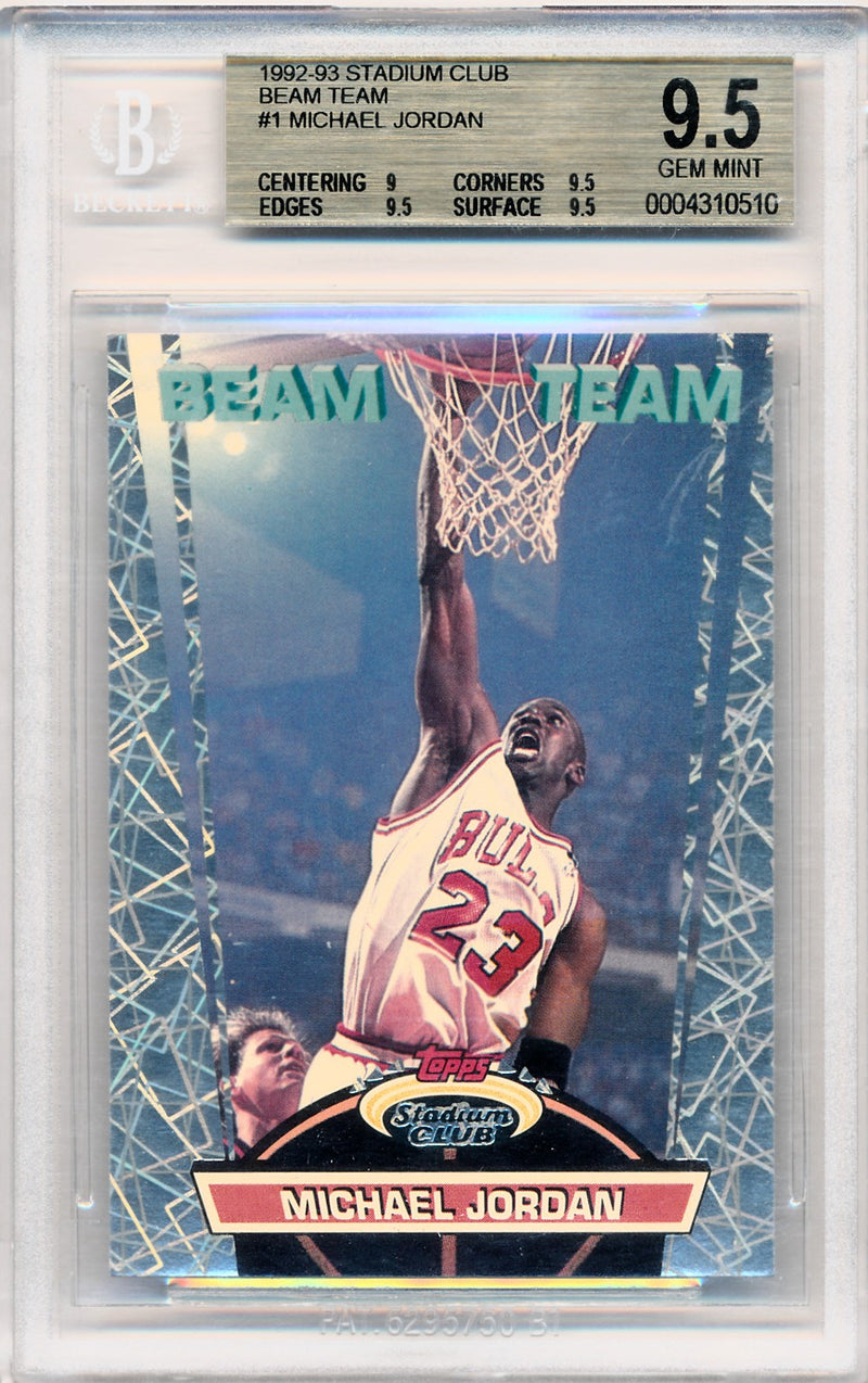 Topps 1992-1993 Stadium Club Beam Team #1 Michael Jordan 1/21