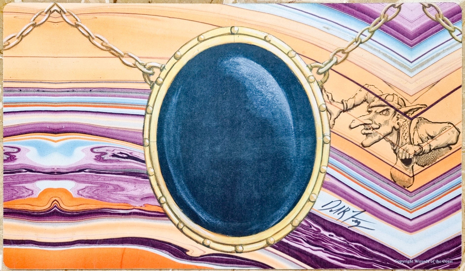 Mox Jet - Dan Frazier - Signed by the Artist - Sketched - MTG