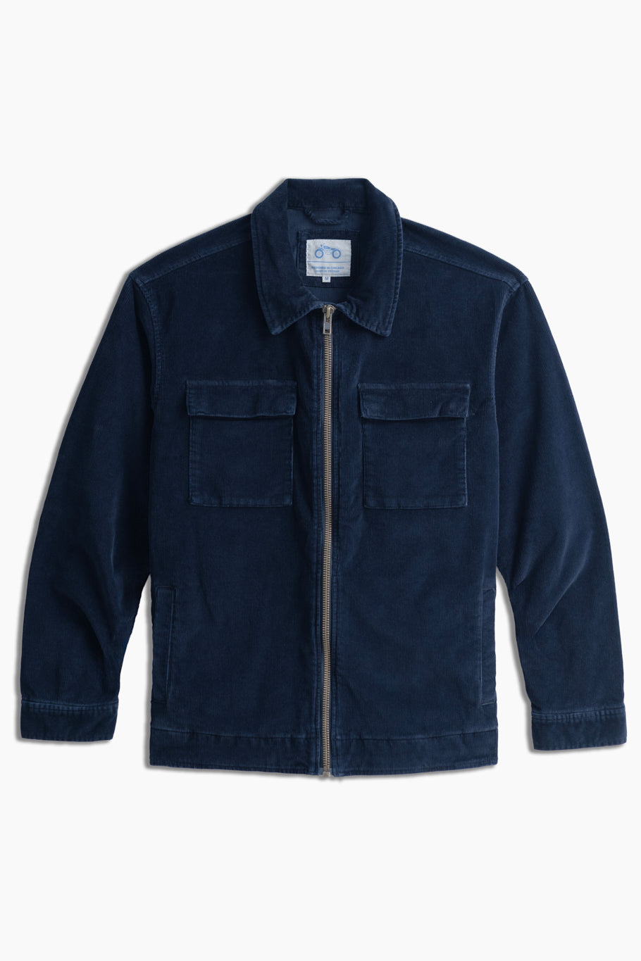 Navy Corduroy Zip-Up Jacket | Stylish & Comfortable Outerwear