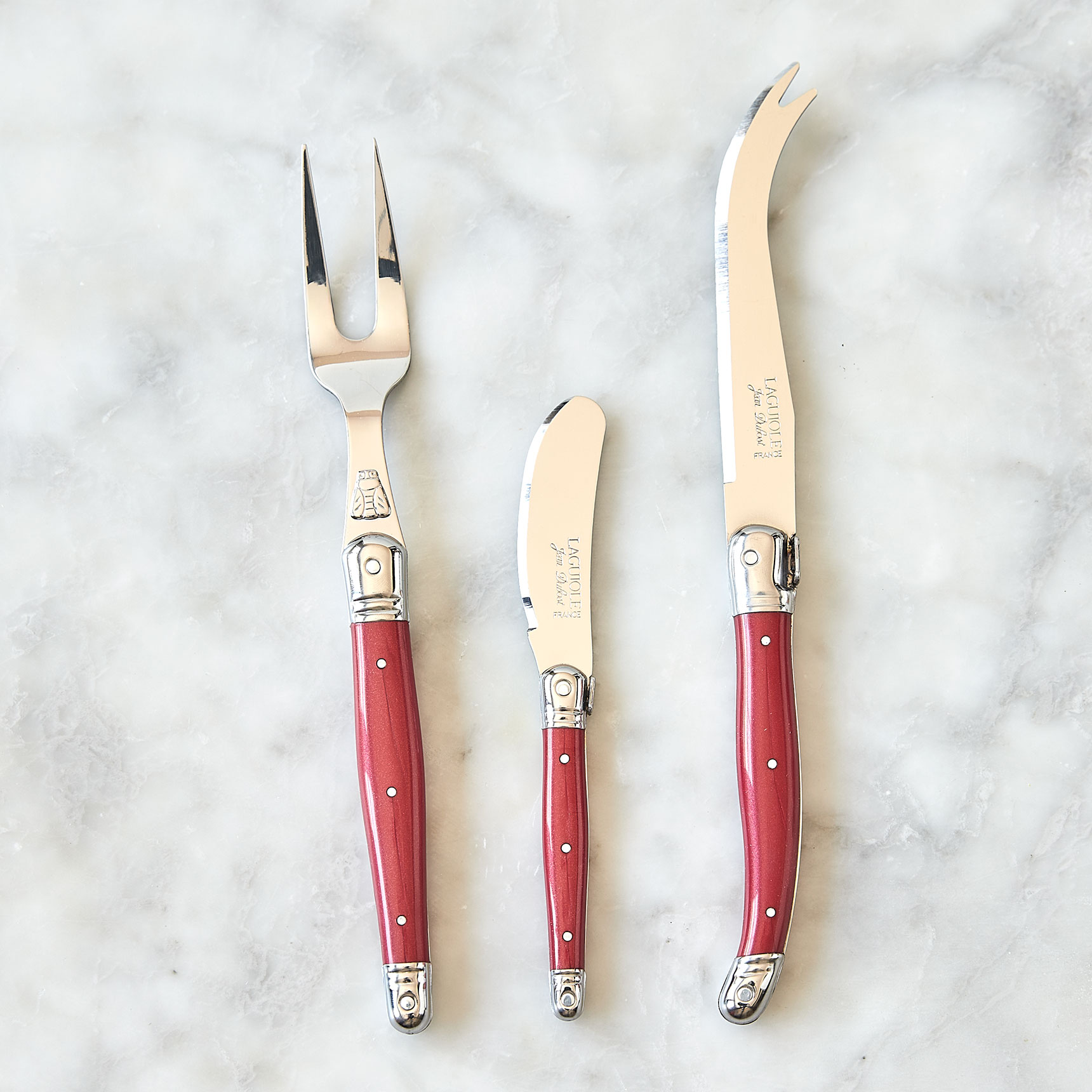 Laguiole 3 Piece Cheese Set – cheese serving utensils | Murray's