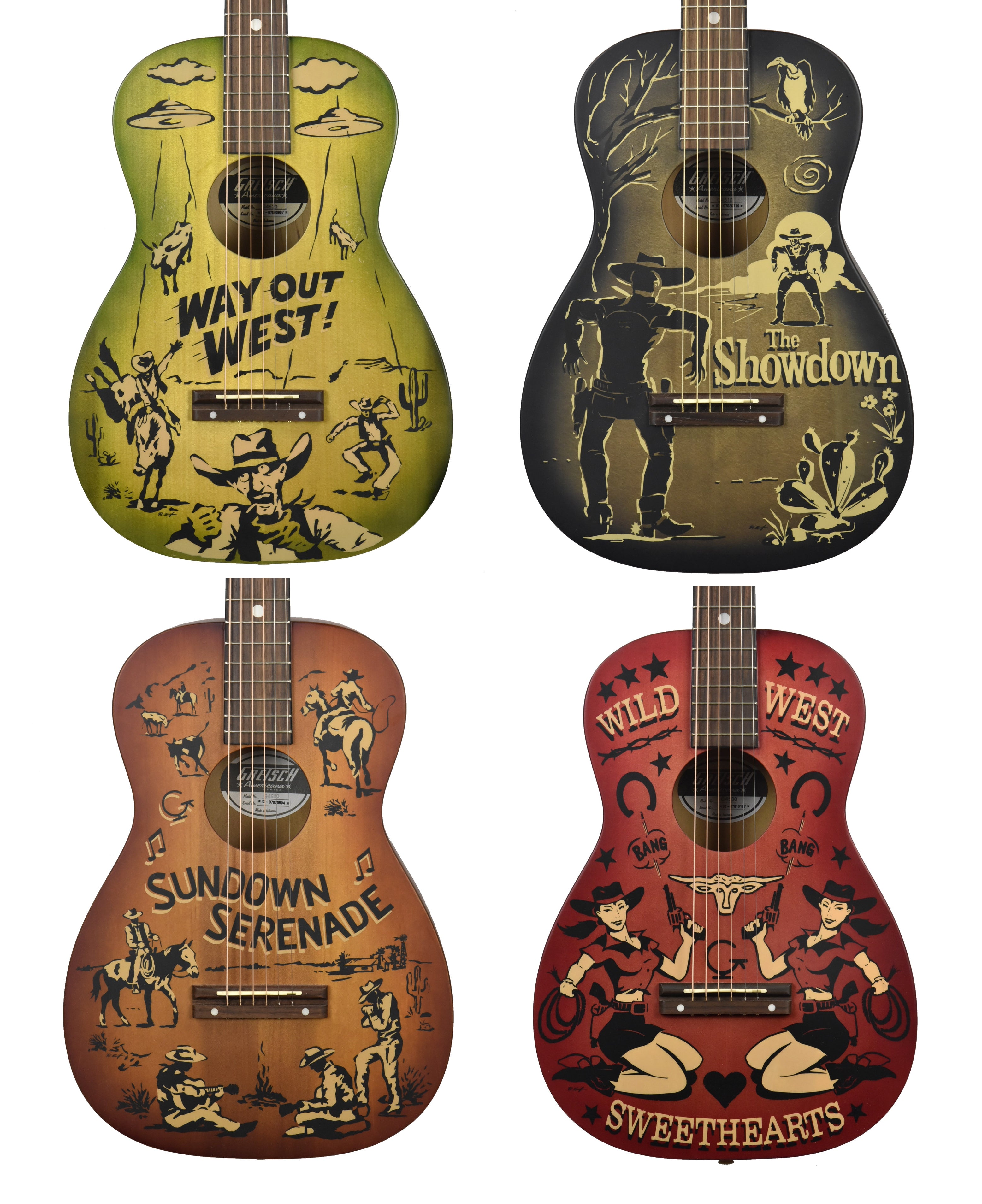 Gretsch Americana Series Collection | All 4 Acoustic Guitars | The