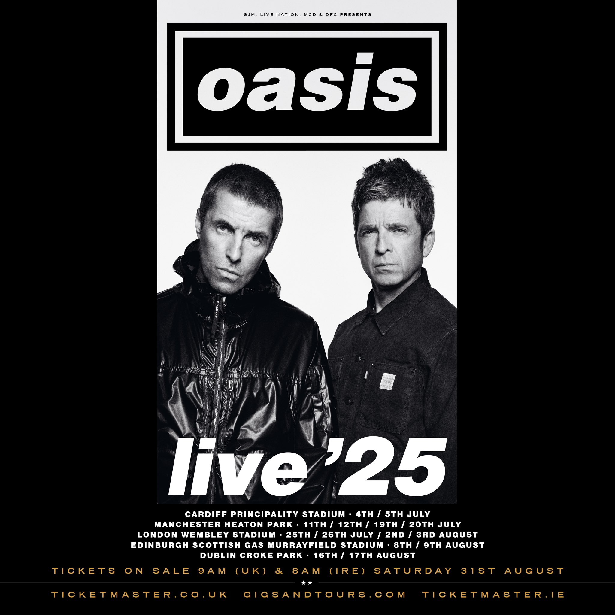 Oasis At The Rose Bowl Stadium On Sept. 6, 2025 - mxdwn Music