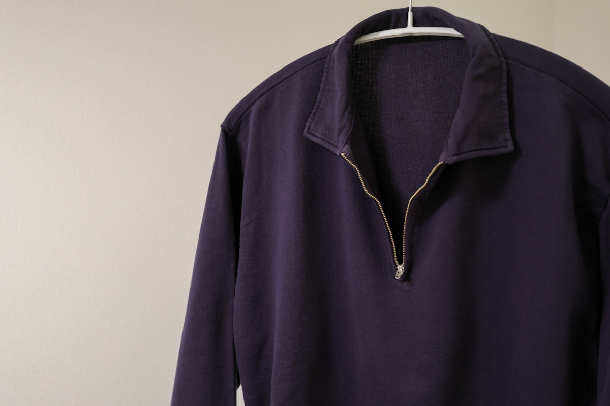 COMOLI コットンシルクジャージハーフジップPO 購入レビュー【2023SS