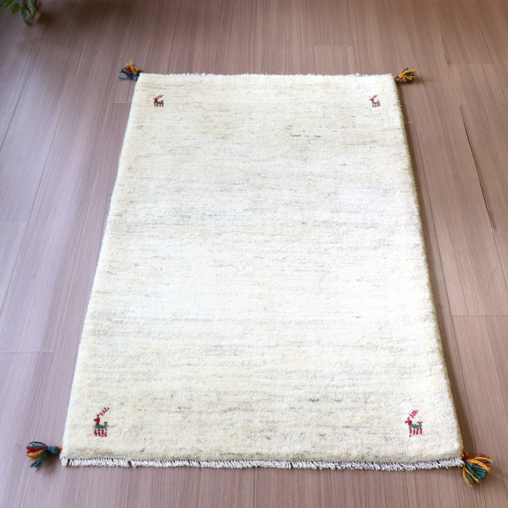 ケンケン様用 ギャベ イラン産 200×292 白 K-27 ケンケン様用 ギャベ