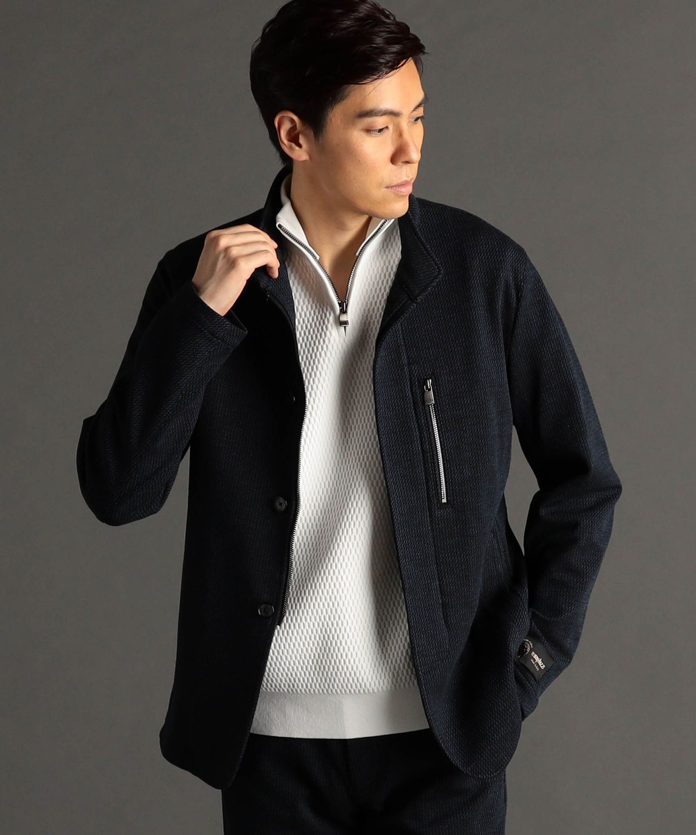 BARDAZZI ダブルニットジャカード スタンドカラージャケット｜その他