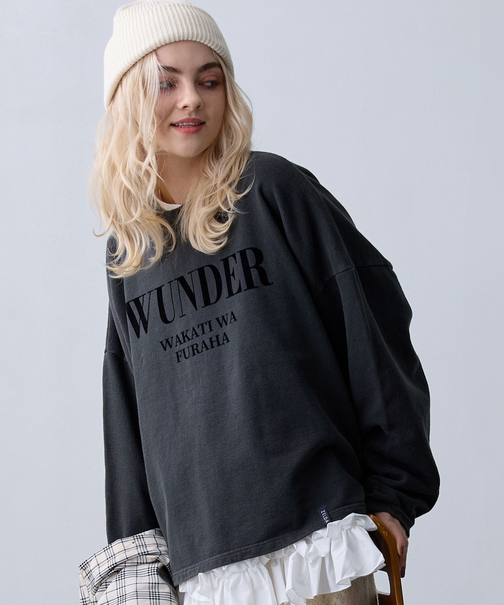 ZELDA】ロゴフロッキープルオーバー｜スウェット｜ニコル公式通販