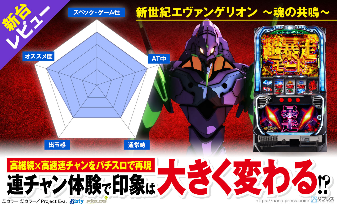 新世紀エヴァンゲリオン～魂の共鳴～新台レビュー】連チャン体験で印象