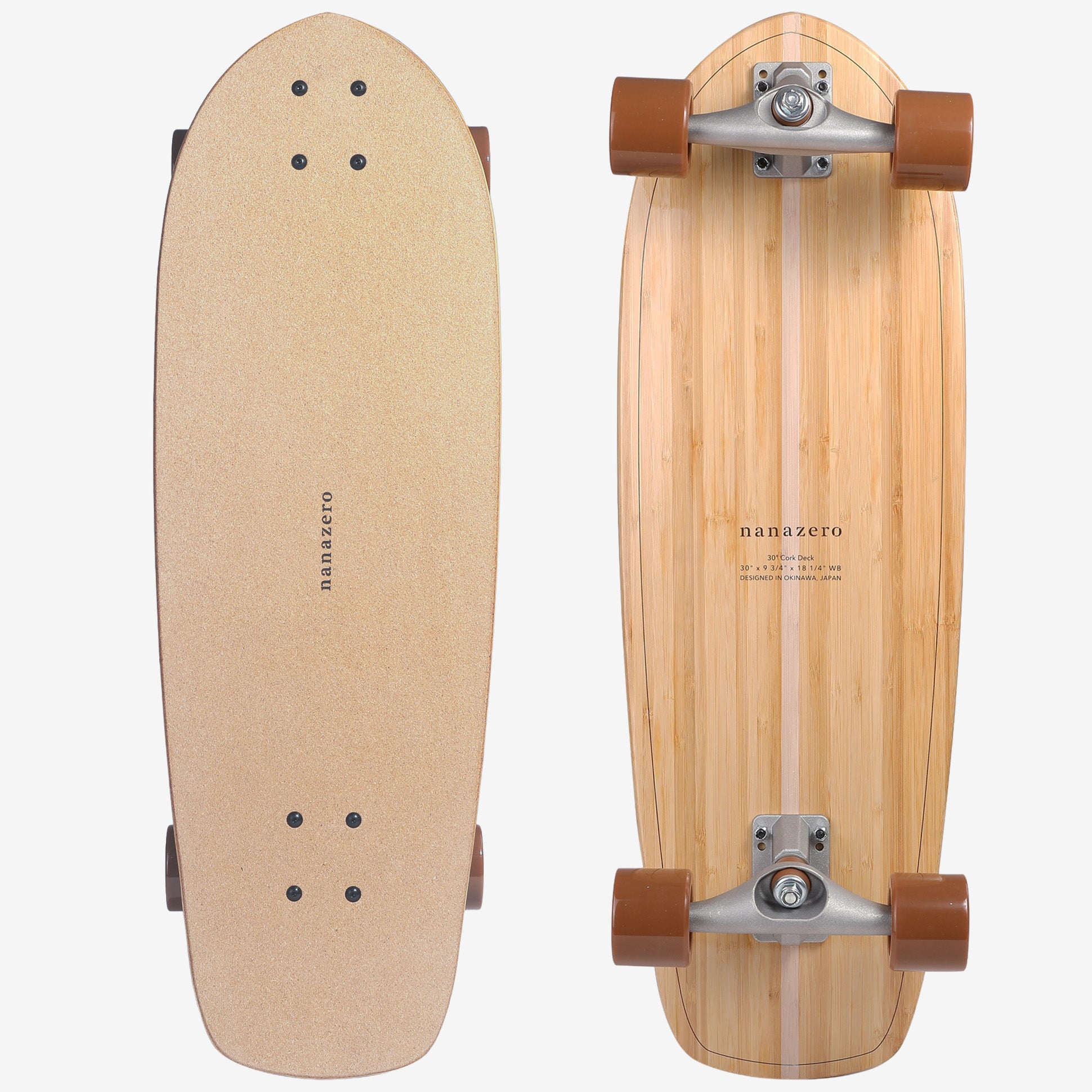 nanazero公式】Bamboo サーフスケート 30