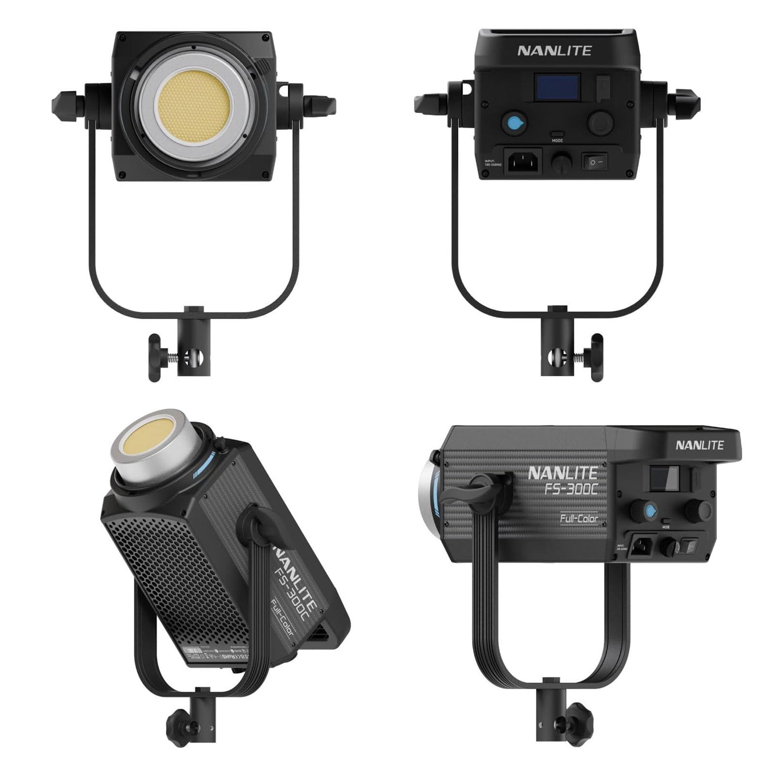 NANLITE FS-300C 撮影用ライト LEDスポットライト 300W RGBライト
