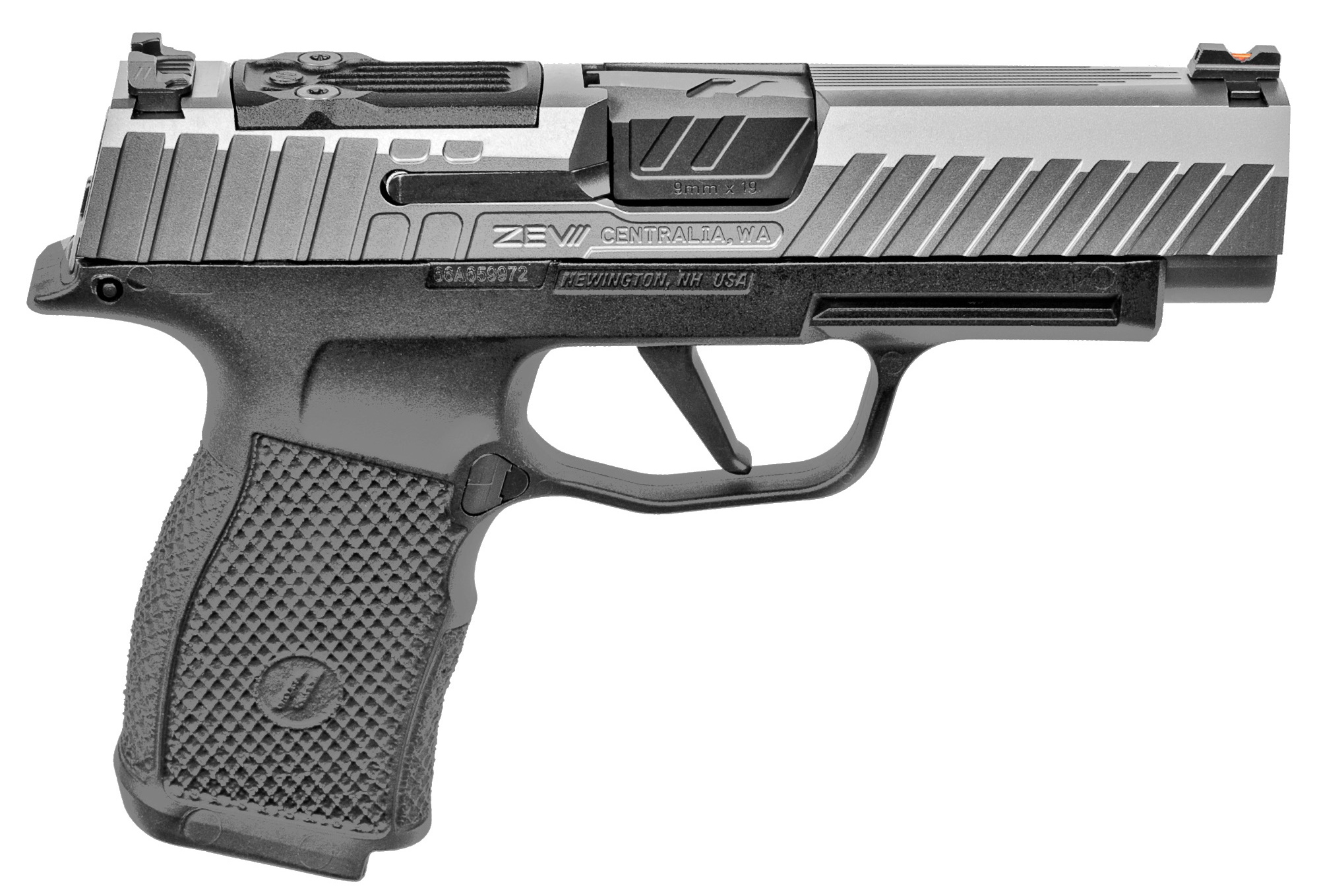 Zev Z365XL Optics Ready 9mm Pistol, (2)-12Rd Magazines, 3.7