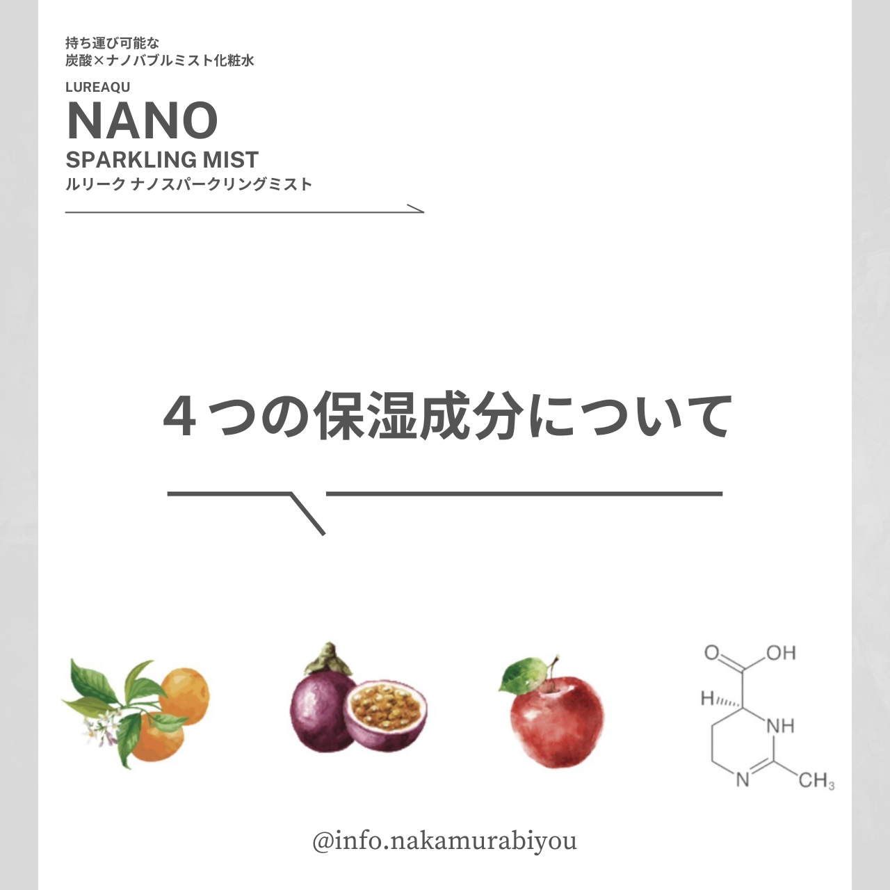 持ち運びが可能な炭酸×ナノバブルミスト 『ルリークナノスパークリング